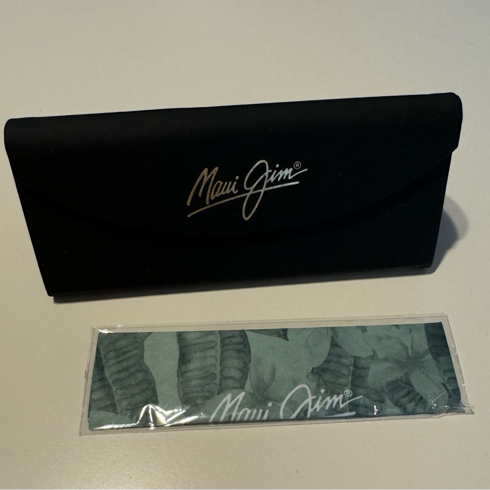 Maui Jim Sunglasses Empty Case With Cleaning Cloth - image 1